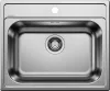 BLANCO DANA 6 mosogatótálca, natúr rozsdamentes acél, excenter nélkül (237687 mos+236268 lef)