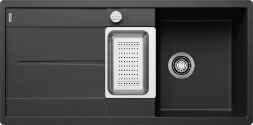 BLANCO METRA 6S-F fekete exc., SZINTBE ÉPÍTÉS