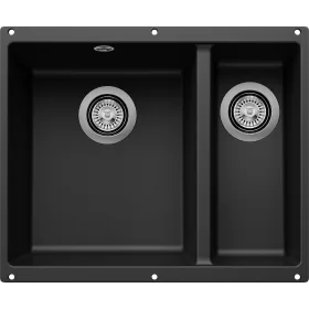 BLANCO ROTAN 340/160-U balos  fekete exc. nélk.