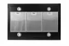 Davoline Square sziget 90 cm sziget páraelszívó, 90 cm, fekete