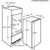 AEG AIK2023R Beépíthető hűtőszekrény | 181 l | 122.4 cm magas | 55.6 cm széles | Fehér