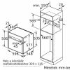 NEFF B45CS24N0 N 90 Beépíthető sütő | TFT | 71l | EcoClean | Slide&Hide | Nemesacél