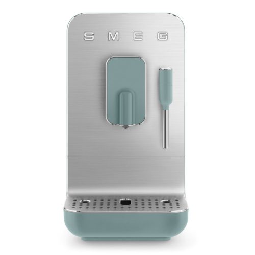 SMEG AUTOMATA KÁVÉFŐZŐ, retro, tejhabosító funkció, matt smaragdzöld