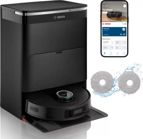 Bosch BCRDW3BX Spotless Max Cam robotporszívó és felmosó | Fekete