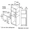 Bosch BFL553MS0 Home Connect beépíthető mikrohullámú sütő