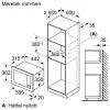 Bosch BFL623MB4 Serie2 Fekete Beépíthető Mikrohullámú Sütő