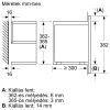 Bosch BFL7221B1 Home Connect beépíthető mikrohullámú sütő