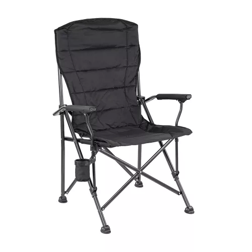 Leziter XL karfás horgász szék pohártartóval fekete