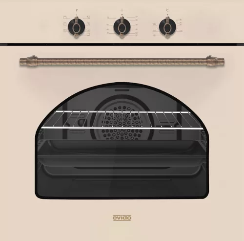 EVIDO RUSTIC-O 60C légkeveréses sütő, grill ,analóg,bézs/bronz