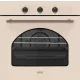 EVIDO RUSTIC-O 60C légkeveréses sütő, grill ,analóg,bézs/bronz