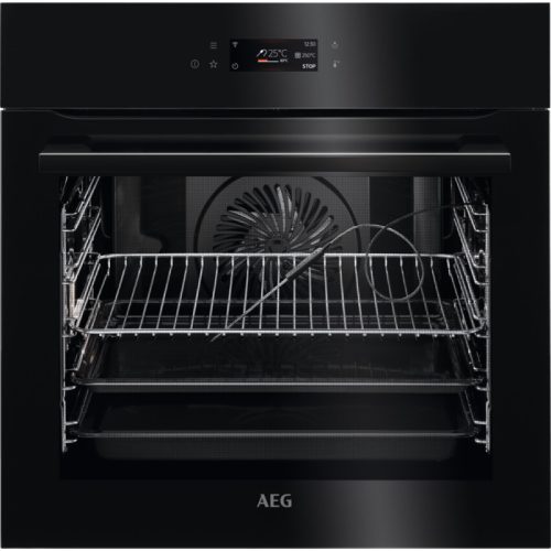 AEG BPE748380B AssistedCooking Beépíthető sütő gőz funkcióval | LED | 71l | Pirolitikus | Fekete