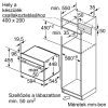 NEFF C1APG64N0 N 50 Beépíthető kompakt mikrohullámú sütő gőzfunkcióval | LCD | 36l | Katalitikus |Nemesacél