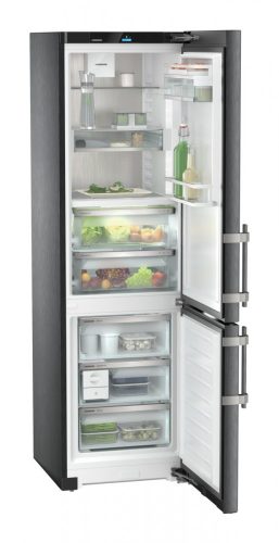 LIEBHERR CBNbsa 5753 Szabadonálló kombinált alulfagyasztós hűtőszekrény | NoFrost | BioFresh | 259/103 l | 201.5 cm magas | 59,7 cm széles | Feketeinox