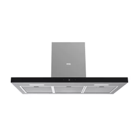   Evido LINE 90B T-shape fali kürtős páraelszívó, 90 cm, fekete üveg