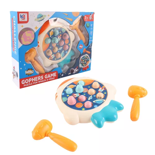 Bolygó hajsza ügyességi társasjáték kalapácsokkal Whack-A-Mole