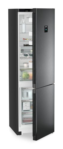 LIEBHERR CNbdc 573i Szabadonálló kombinált alulfagyasztós hűtőszekrény | NoFrost | DuoCooling | EasyFresh | 268/103 l | 201,5 cm magas | 59,7 cm széles | Fekete