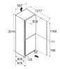 LIEBHERR CNc 5703 Szabadonálló kombinált alulfagyasztós hűtőszekrény | NoFrost | DuoCooling | BioFresh | 268/103 l | 201,5 cm magas | 59,7 cm széles | Fehér