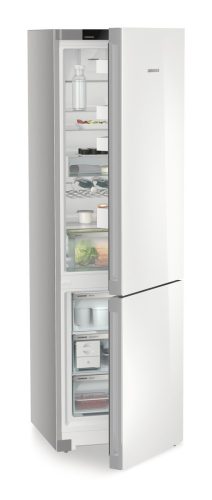 LIEBHERR CNgwc 5723 Szabadonálló kombinált alulfagyasztós hűtőszekrény | NoFrost | DuoCooling | EasyFresh | 268/103 l | 201,5 cm magas | 59,7 cm széles | Silver