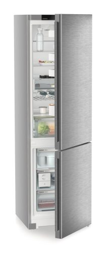 LIEBHERR CNsda 5723 Szabadonálló kombinált alulfagyasztós hűtőszekrény | NoFrost | DuoCooling | EasyFresh | 268/103 l | 201,5 cm magas | 59,7 cm széles | Silver