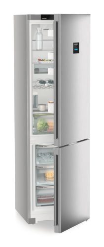 LIEBHERR CNsfc 574i Szabadonálló kombinált alulfagyasztós hűtőszekrény | NoFrost | DuoCooling | EasyFresh | 268/104 l | 201,5 cm magas | 59,7 cm széles | Silver