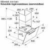 NEFF D65IFN1S0 N 50 Beépíthető fali kürtős páraelszívó | 768m3/óra | 60 cm | Fekete