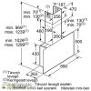 NEFF D95FHP1S0 N 70 Beépíthető fali kürtős páraelszívó | 717m3/óra | 90 cm | Fekete üveg