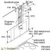 NEFF D95FHP1S0 N 70 Beépíthető fali kürtős páraelszívó | 717m3/óra | 90 cm | Fekete üveg