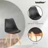 Silla étkezőszék 8 db fekete színben