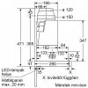 BOSCH DFS067A51 Serie|4 Beépíthető teleszkópos páraelszívó | 728m3/óra | 60 cm | Nemesacél