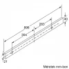 Bosch DFS097A51 Serie 4 teleszkópos páraelszívó, 89 cm, Ezüst
