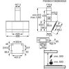 AEG DVE5971HB Beépíthető fali kürtős páraelszívó | H2H | 700 m3/óra | 90 cm | Fekete üveg