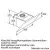 BOSCH DWK67CM60 Serie|4 Beépíthető fali kürtős páraelszívó | TouchSelect | 700m3/óra | 60 cm | Fekete üveg