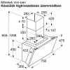 Bosch DWK81AN60 Serie 6 fali kürtős páraelszívó, 79 cm, fekete üveg