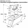 Bosch DWK81AN60 Serie 6 fali kürtős páraelszívó, 79 cm, fekete üveg
