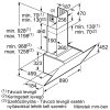 BOSCH DWK98JQ60 Serie|6 Beépíthető fali kürtős páraelszívó | TouchControl | 840m3/óra | 90 cm | Fekete üveg