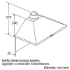 Bosch DWP66BC50 Serie 2 Inox Kürtős Páraelszívó