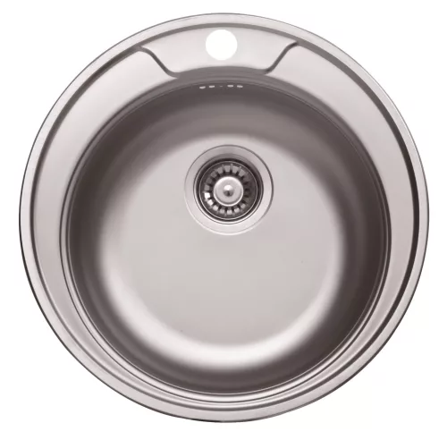 LIVINOX RONDO 145 natúr rozsdamentes acél mosogató, 480 mm, dobozos