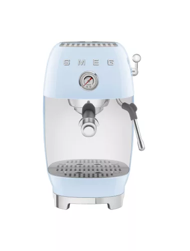 SMEG ESPRESSO KÁVÉFŐZŐ COLD BREW FUNKCIÓVAL, retro, világoskék