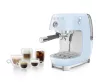 SMEG ESPRESSO KÁVÉFŐZŐ COLD BREW FUNKCIÓVAL, retro, világoskék