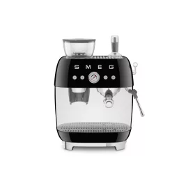   SMEG ŐRLŐVEL KOMBINÁLT ESPRESSO KÁVÉFŐZŐ, retro, fekete