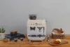 SMEG ŐRLŐVEL KOMBINÁLT ESPRESSO KÁVÉFŐZŐ, retro, bézs
