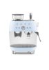 SMEG ŐRLŐVEL KOMBINÁLT ESPRESSO KÁVÉFŐZŐ, retro, világoskék