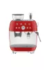 SMEG ŐRLŐVEL KOMBINÁLT ESPRESSO KÁVÉFŐZŐ, retro, piros