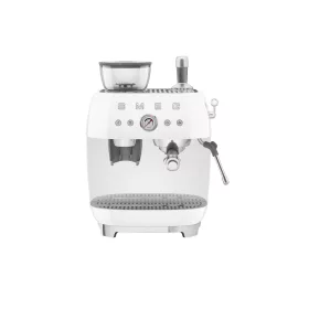   SMEG ŐRLŐVEL KOMBINÁLT ESPRESSO KÁVÉFŐZŐ, retro, fehér