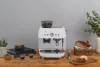SMEG ŐRLŐVEL KOMBINÁLT ESPRESSO KÁVÉFŐZŐ, retro, fehér