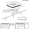 Electrolux EHF6240XXK Beépíthető kerámia főzőlap Fekete + inox