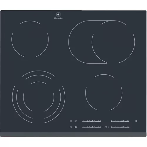 Electrolux EHF6547FXK Beépíthető kerámia főzőlap Fekete