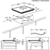 Electrolux EHF6547FXK Beépíthető kerámia főzőlap Fekete