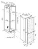 Electrolux Novamatic EK1260.2NFR Beépíthető kombinált alulfagyasztós hűtőszekrény | Frost Free | 166/60 l | 152.4 cm magas | 55 cm széles