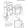 Electrolux EOF3H00BX Beépíthető sütő | LED | 65l | Aqua Clean | Inox